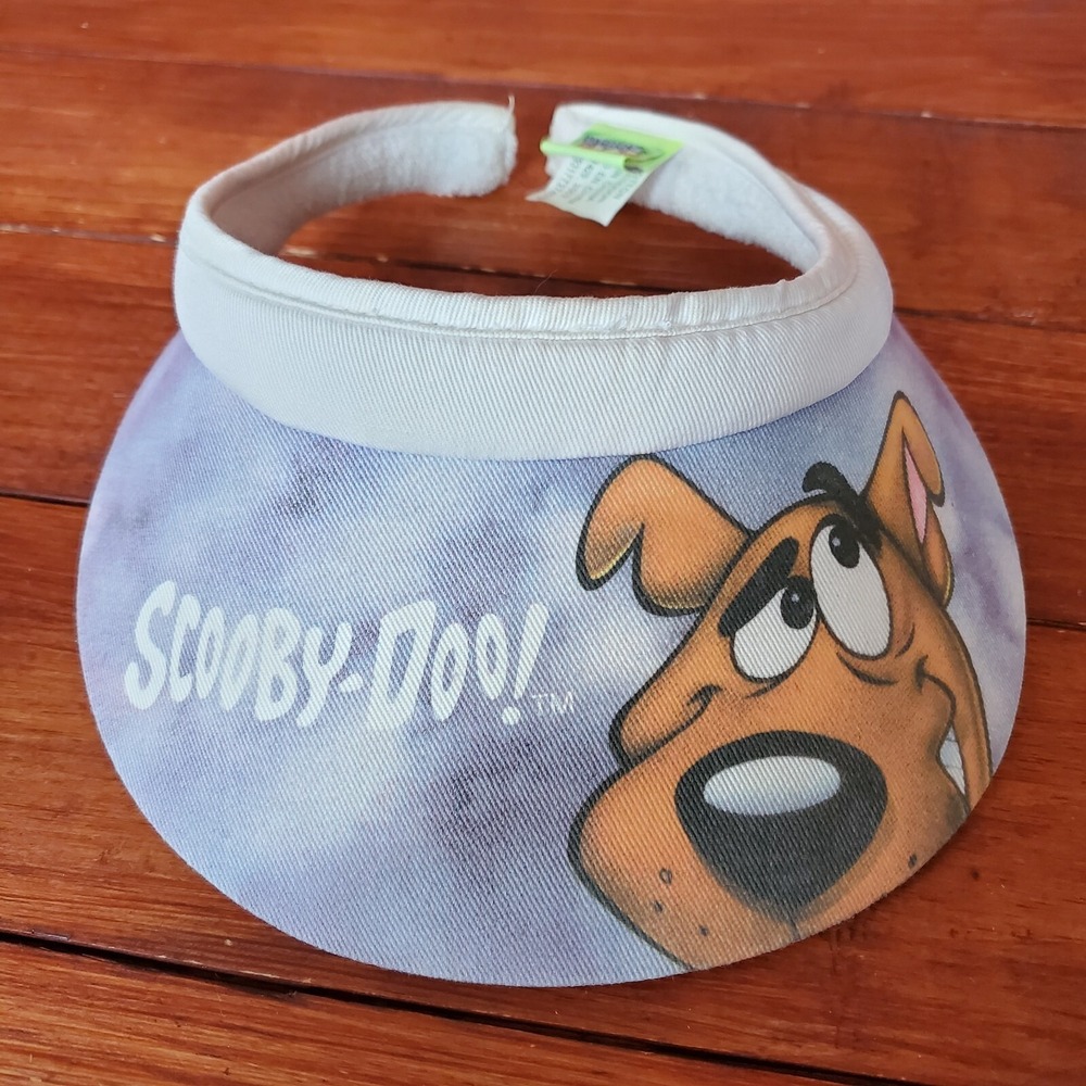 Vintage Scooby Doo Hat Adult Sun Visor Golf Cartoon Network One Size 1999 Rare